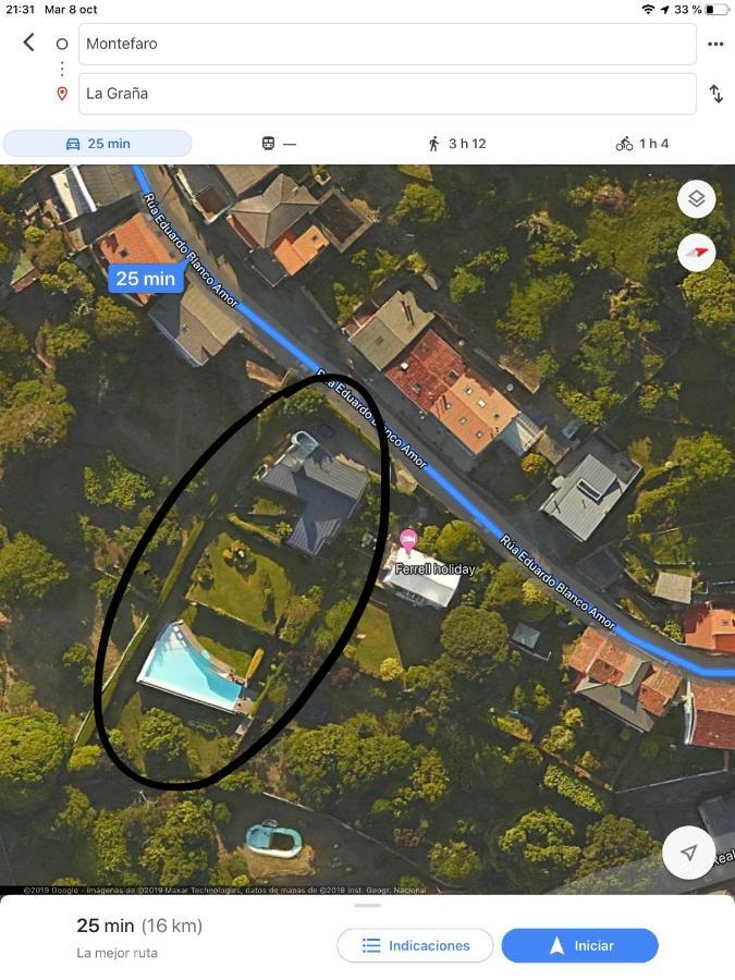 Apartamento Con Piscina Y Excelentes Vistas Ferrol Luaran gambar