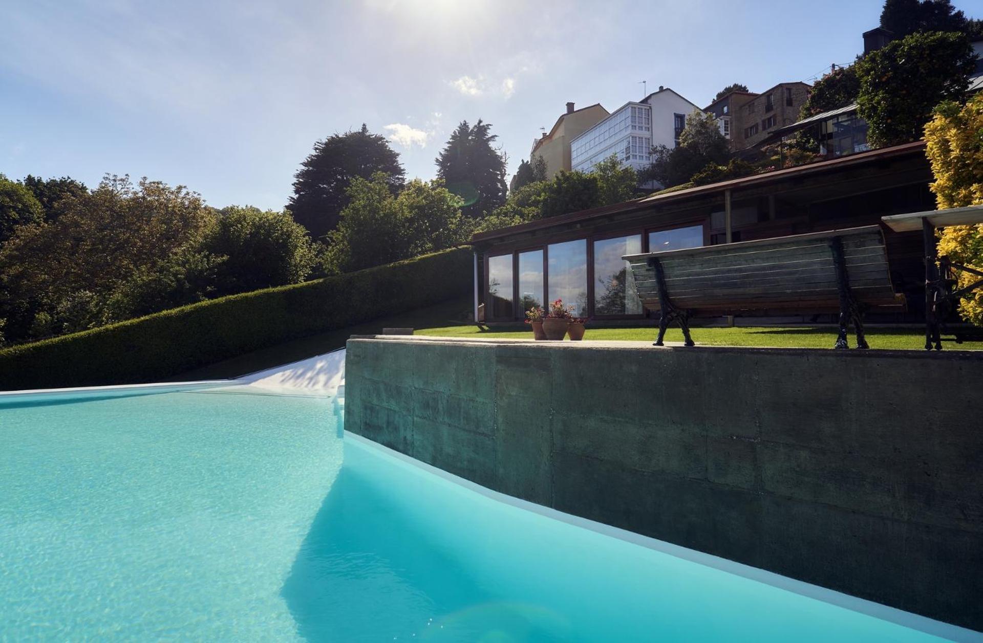 Apartamento Con Piscina Y Excelentes Vistas Ferrol Luaran gambar