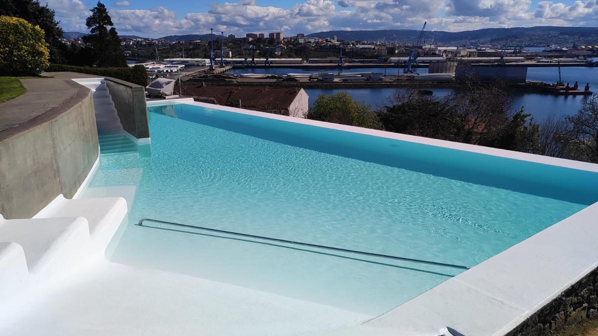Apartamento Con Piscina Y Excelentes Vistas Ferrol Luaran gambar